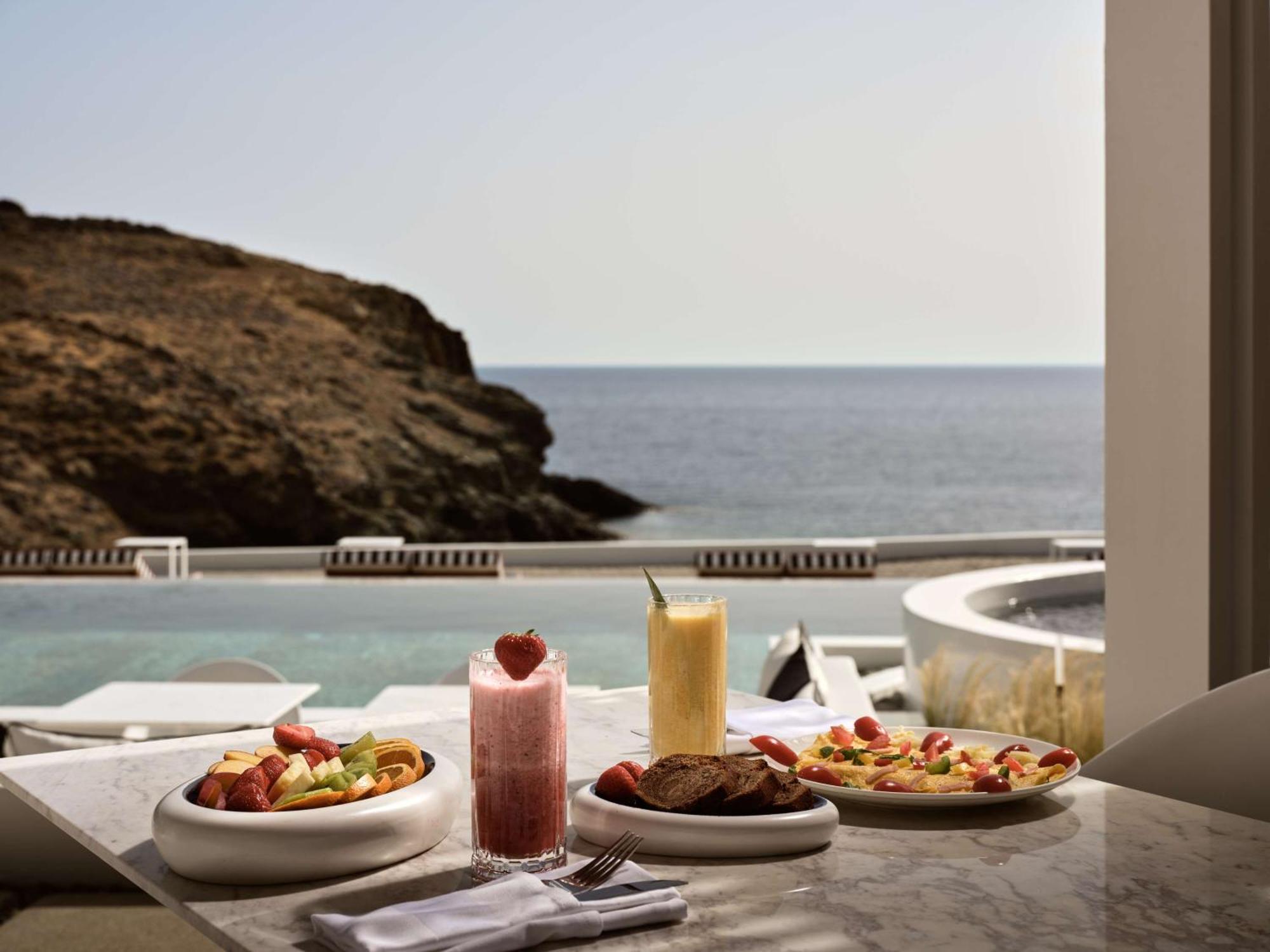 Semeli Coast Mykonos Curio Collection By Hilton Merchia Beach Exterior foto
