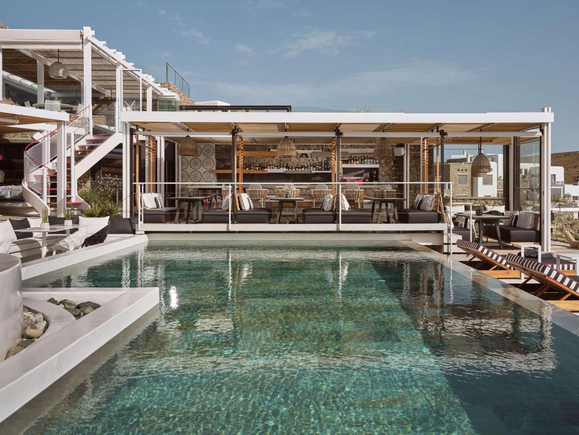 Semeli Coast Mykonos Curio Collection By Hilton Merchia Beach Exterior foto