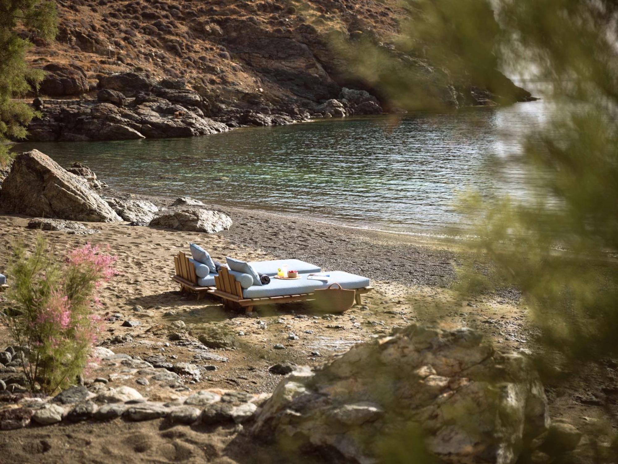 Semeli Coast Mykonos Curio Collection By Hilton Merchia Beach Exterior foto