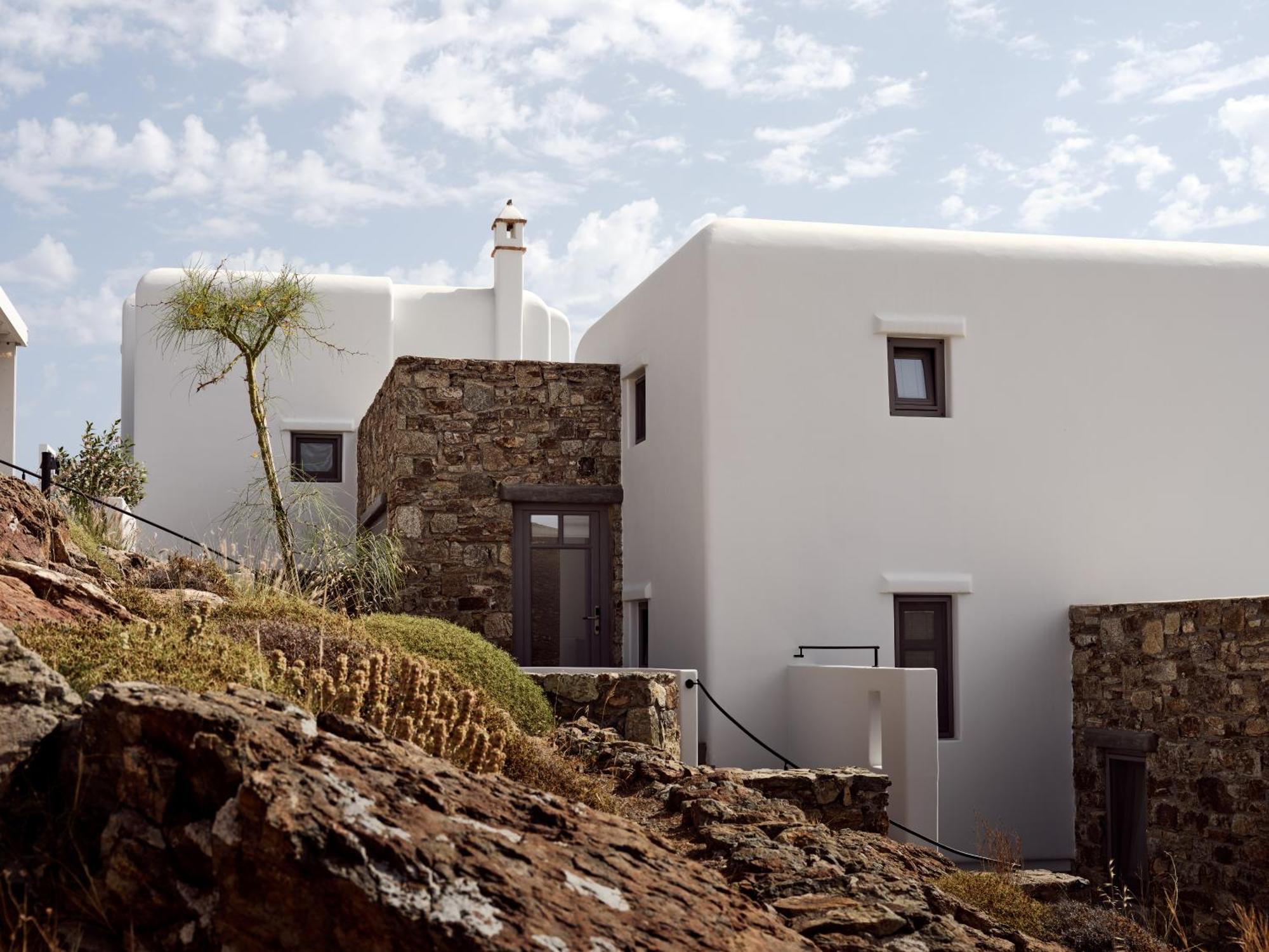 Semeli Coast Mykonos Curio Collection By Hilton Merchia Beach Exterior foto